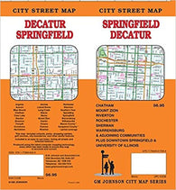 Buy map Springfield : Decatur : city street map = Decatur : Springfield : city street map