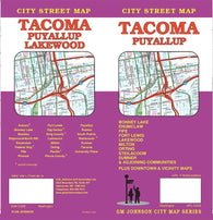 Buy map Tacoma and Puyallup, Washington City Street Map