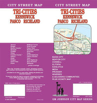 Buy map Tri-Cities Washington-Kennewick, Pasco and Richland