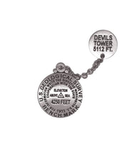 Buy map Devils Tower 2-piece lapel pin, no chain