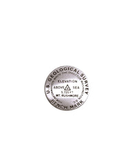 Buy map Mt. Rushmore benchmark lapel pin
