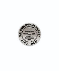 Buy map Springer Mountain, Georgia benchmark lapel pin