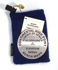 Buy map Mt. Kilimanjaro, Africa high point benchmark paperweight