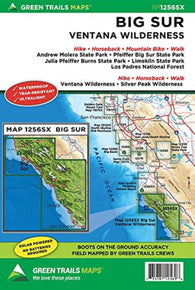 Buy map Big Sur Ventana Wilderness, CA No. 1256SX