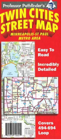Buy map Twin Cities street map : Minneapolis-St Paul metro area