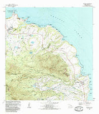 Anahola Hawaii Historical topographic map, 1:24000 scale, 7.5 X 7.5 Minute, Year 1984