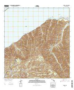 Haena Hawaii Historical topographic map, 1:24000 scale, 7.5 X 7.5 Minute, Year 2013