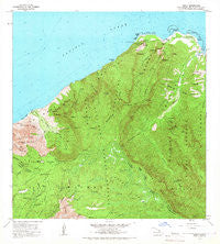 Haena Hawaii Historical topographic map, 1:24000 scale, 7.5 X 7.5 Minute, Year 1965