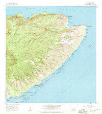 Halawa Hawaii Historical topographic map, 1:24000 scale, 7.5 X 7.5 Minute, Year 1968