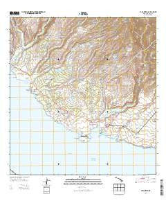 Hanapepe Hawaii Current topographic map, 1:24000 scale, 7.5 X 7.5 Minute, Year 2013