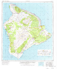 Hawaii Hawaii Historical topographic map, 1:250000 scale, 1 X 2 Degree, Year 1975