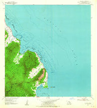 Kahana Hawaii Historical topographic map, 1:24000 scale, 7.5 X 7.5 Minute, Year 1954