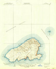 Kahoolawe Hawaii Historical topographic map, 1:62500 scale, 15 X 15 Minute, Year 1929