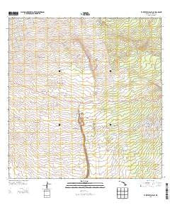 Kahuku Ranch Hawaii Current topographic map, 1:24000 scale, 7.5 X 7.5 Minute, Year 2013