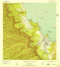 Kaneohe Hawaii Historical topographic map, 1:24000 scale, 7.5 X 7.5 Minute, Year 1954