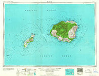 Kauai Hawaii Historical topographic map, 1:250000 scale, 1 X 2 Degree, Year 1967