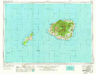 Kauai Hawaii Historical topographic map, 1:250000 scale, 1 X 2 Degree, Year 1970