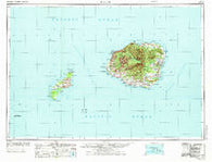 Kauai Hawaii Historical topographic map, 1:250000 scale, 1 X 2 Degree, Year 1970