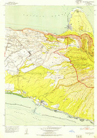 Kaunakakai Hawaii Historical topographic map, 1:24000 scale, 7.5 X 7.5 Minute, Year 1952