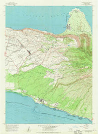 Kaunakakai Hawaii Historical topographic map, 1:24000 scale, 7.5 X 7.5 Minute, Year 1967