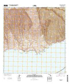 Kaupo Hawaii Current topographic map, 1:24000 scale, 7.5 X 7.5 Minute, Year 2013