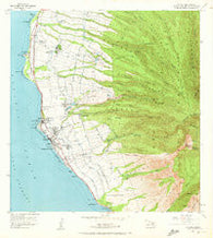 Lahaina Hawaii Historical topographic map, 1:24000 scale, 7.5 X 7.5 Minute, Year 1956