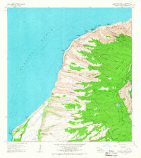 Makaha Point Hawaii Historical topographic map, 1:24000 scale, 7.5 X 7.5 Minute, Year 1965