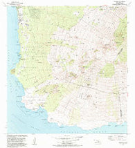 Makena Hawaii Historical topographic map, 1:24000 scale, 7.5 X 7.5 Minute, Year 1983