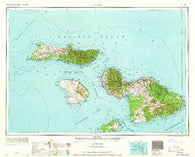 Maui Hawaii Historical topographic map, 1:250000 scale, 1 X 2 Degree, Year 1966