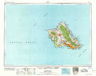 Oahu Hawaii Historical topographic map, 1:250000 scale, 1 X 2 Degree, Year 1965