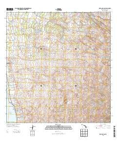Puu O Kali Hawaii Current topographic map, 1:24000 scale, 7.5 X 7.5 Minute, Year 2013