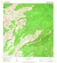 Waimea Canyon Hawaii Historical topographic map, 1:24000 scale, 7.5 X 7.5 Minute, Year 1965