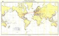 Buy map 1896 Submarine Cables of the World Map
