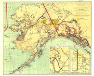 Buy map 1898 Gold and Coal Fields of Alaska Map