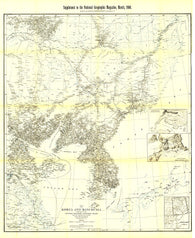 Buy map 1904 Korea and Manchuria Map