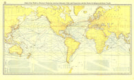Buy map 1905 Chart of the World on Mercators Projection