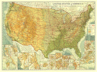 Buy map 1923 United States of America Map