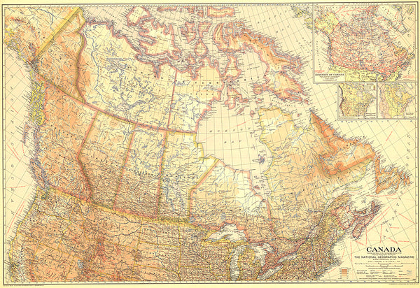Buy map 1936 Canada