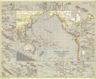 Buy map 1936 Pacific Ocean Map
