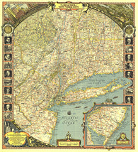 Buy map 1939 Reaches of New York City Map