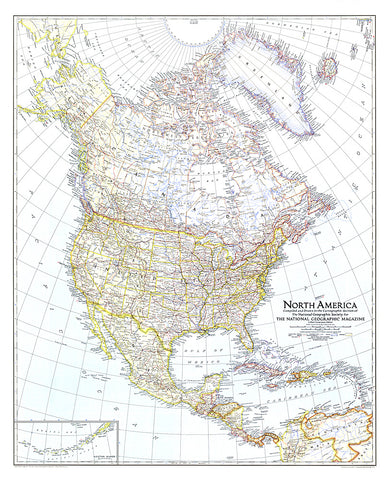 Buy map 1942 North America Map