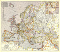 Buy map 1943 Europe, and the Near East Map