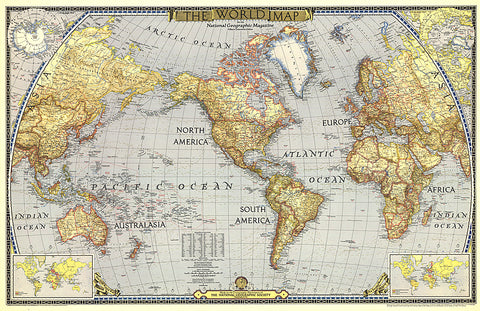 Buy map 1943 World Map