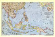 Buy map 1944 Southeast Asia and the Pacific Islands Map
