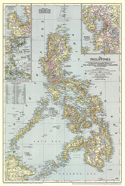 Buy map 1945 Philippines Map
