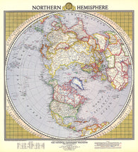 Buy map 1946 Northern Hemisphere Map