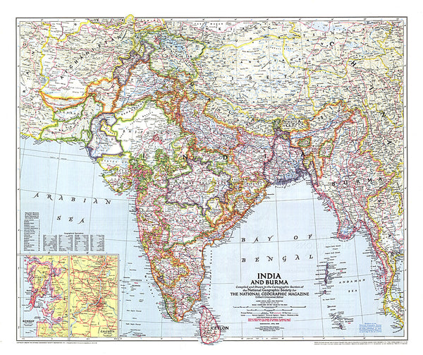 Buy map 1946 India and Burma Map