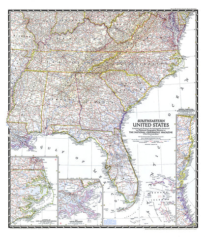 Buy map 1947 Southeastern United States Map