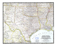 Buy map 1947 South Central United States Map