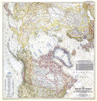 Buy map 1949 Top of the World Map